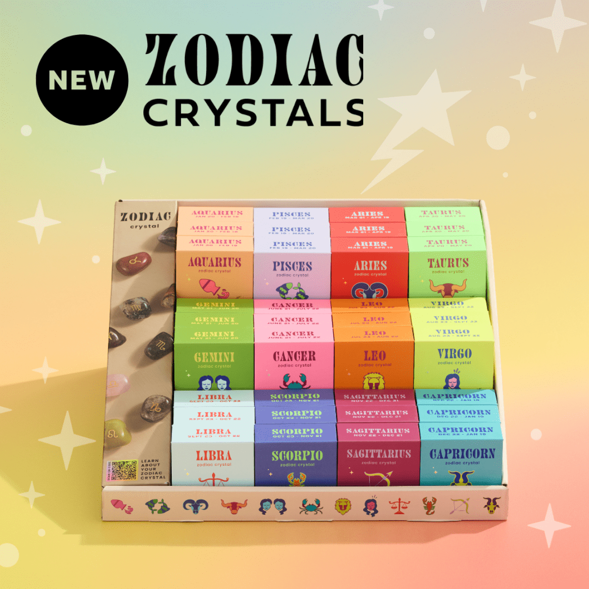 Zodiac Crystal Boxed Set Assortment - Twirls + Twigs