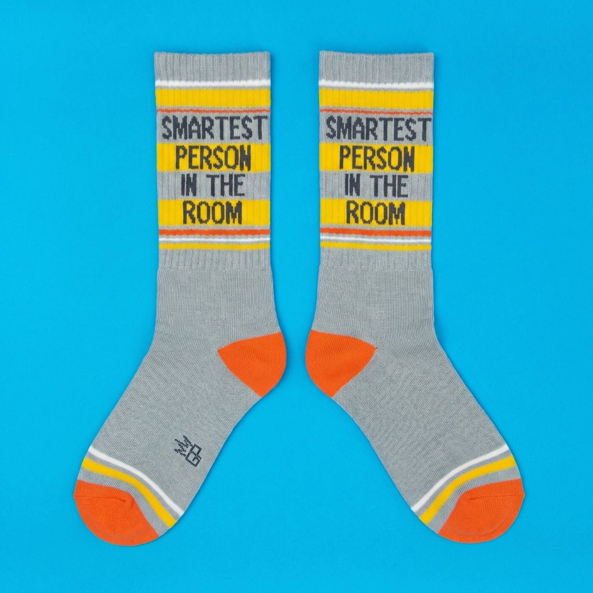 Smartest Person In The Room Gym Crew Socks - Twirls + Twigs