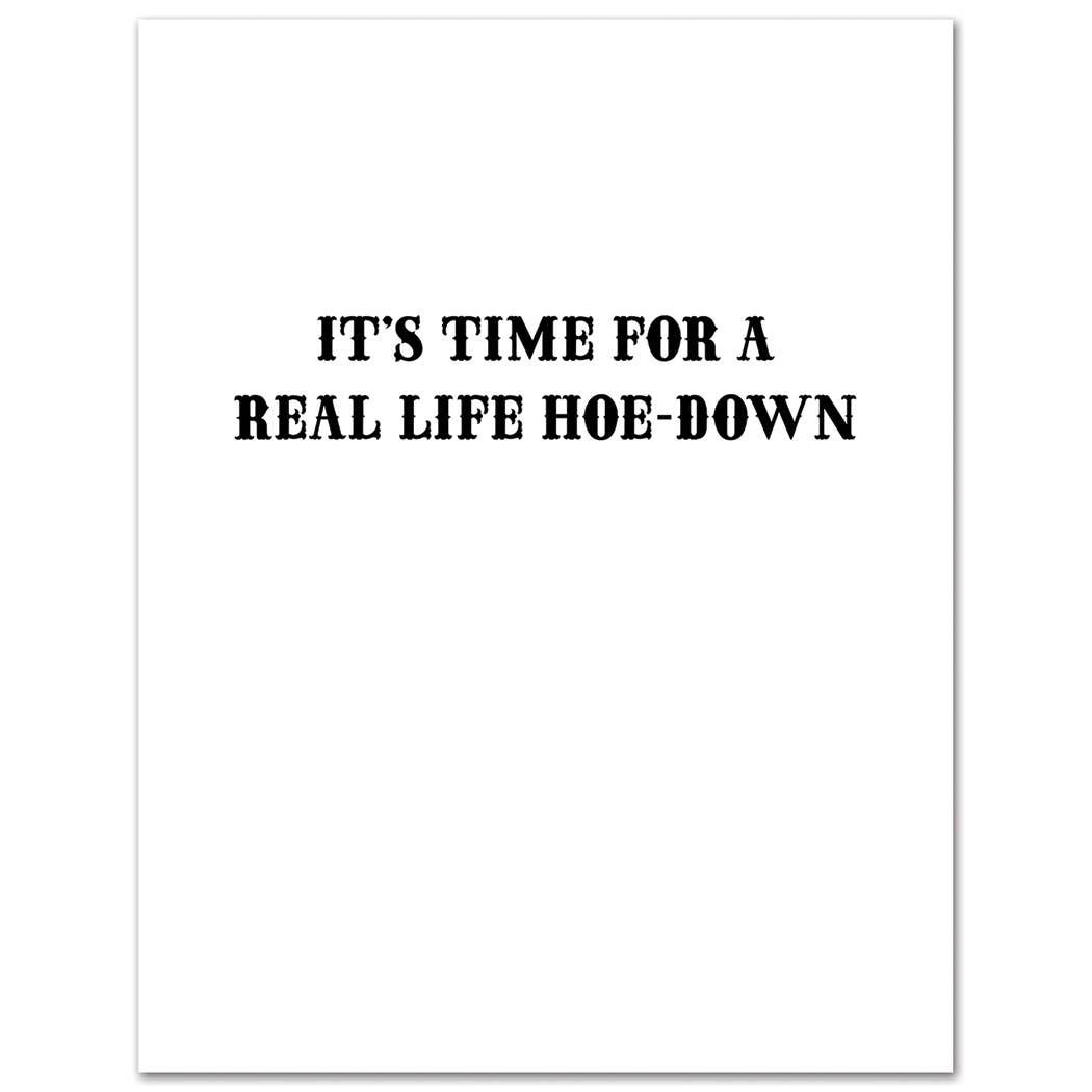 Real Life Hoe-Down Birthday Card - Twirls + Twigs