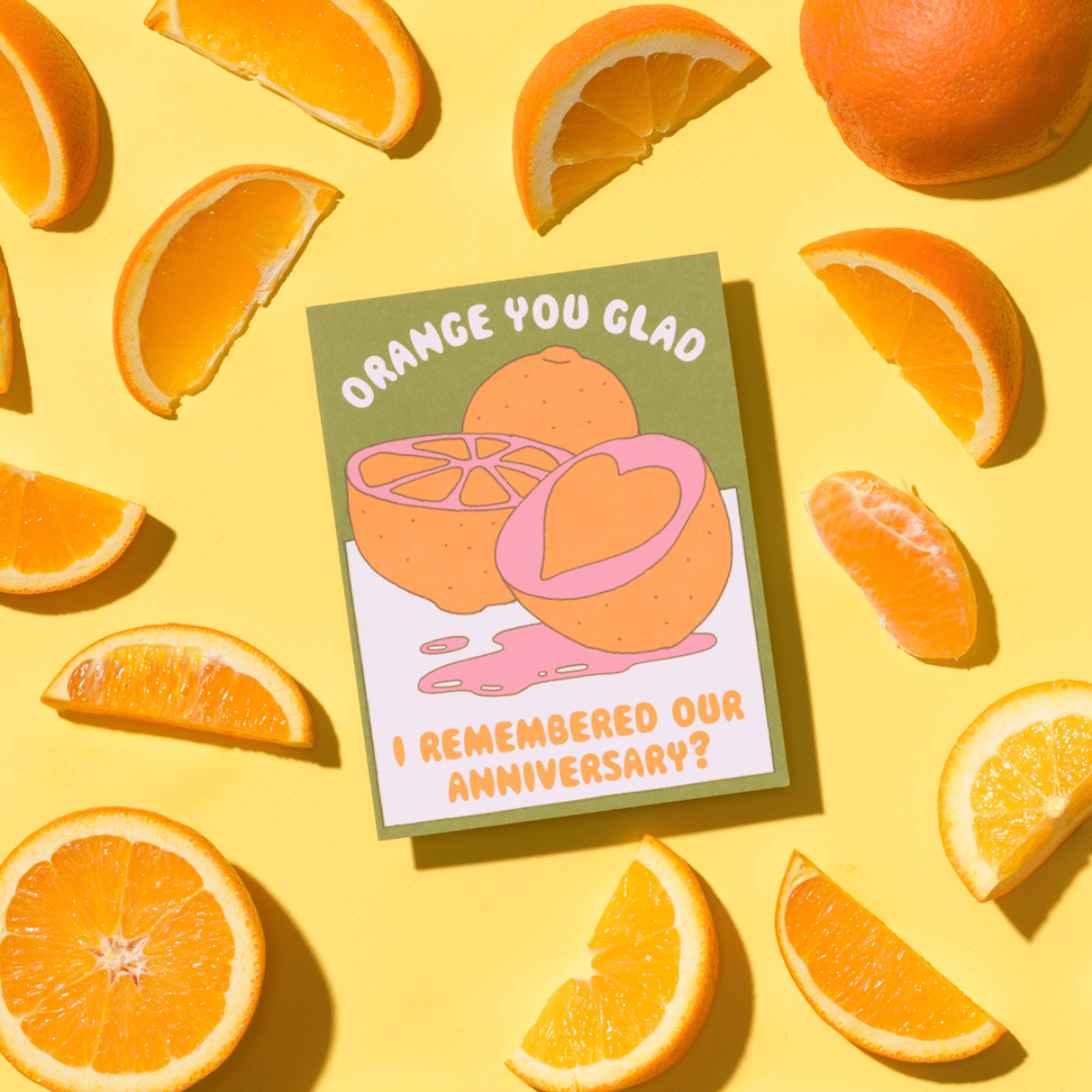 Orange You Glad Anniversary Card - Twirls + Twigs