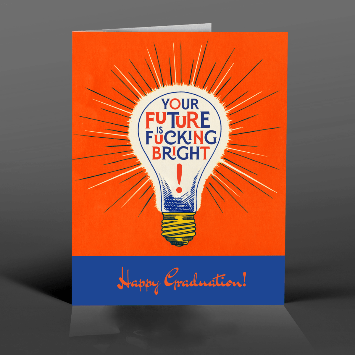 LIGHTBULB BRIGHT! Graduation Card - Twirls + Twigs