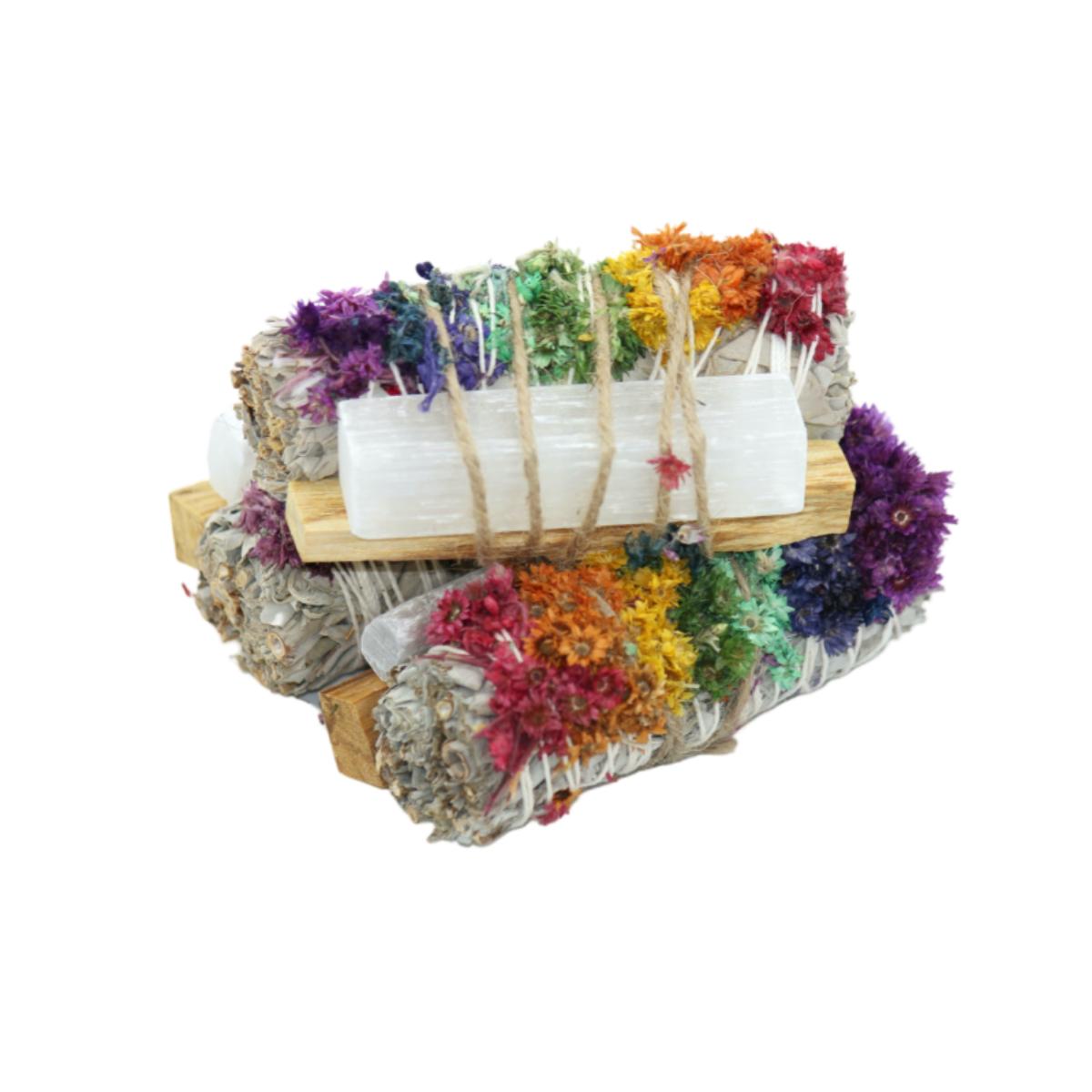 Sage Bundle - Chakra with Selenite - Twirls + Twigs