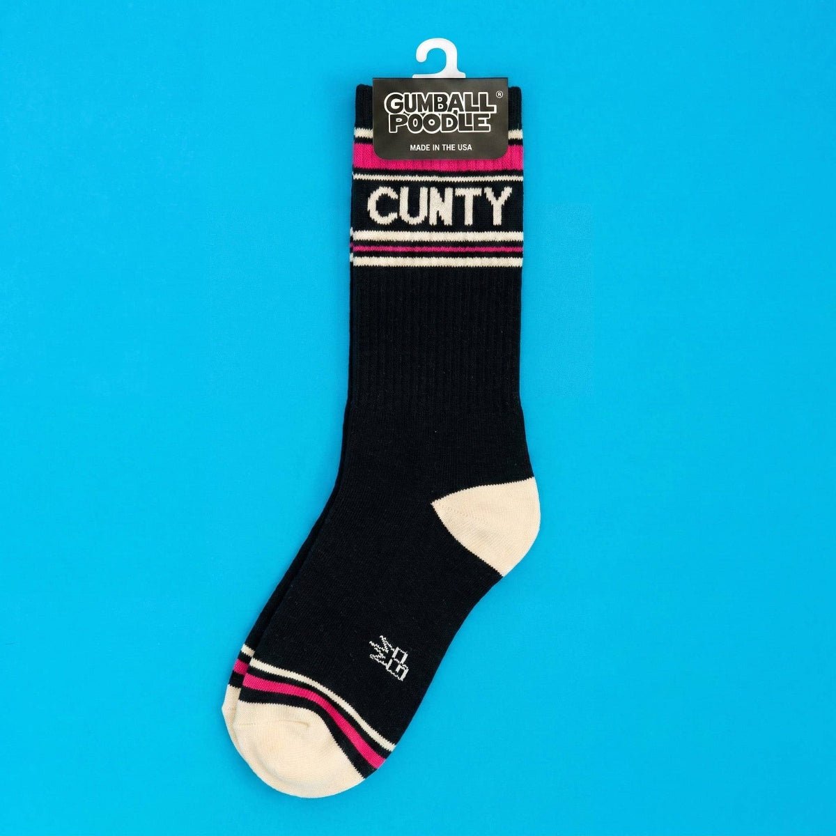 Cunty Gym Crew Socks - Twirls + Twigs