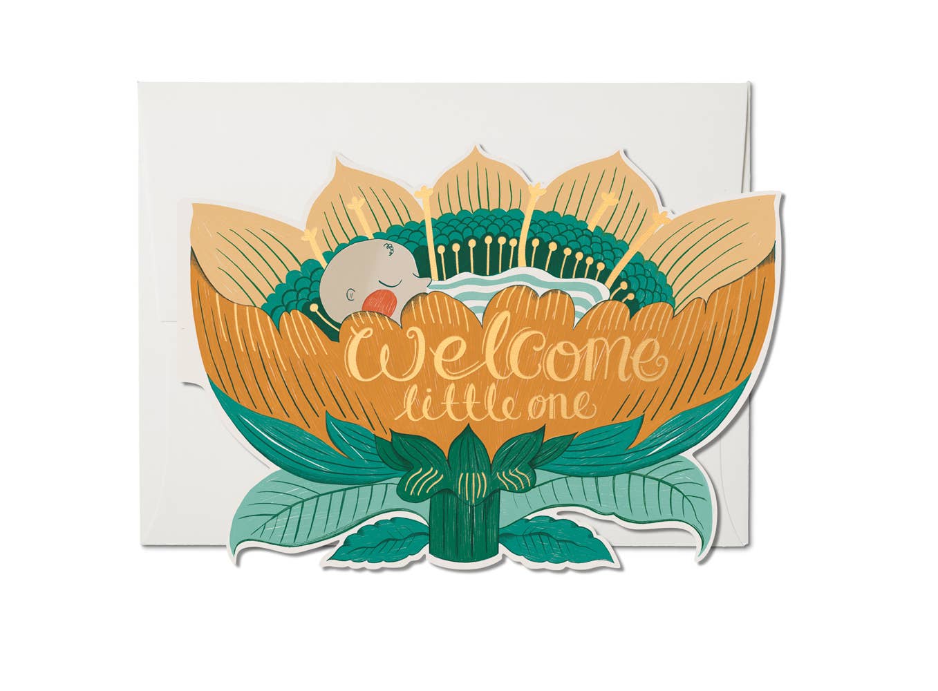 Baby Blossom Baby Greeting Card - Twirls + Twigs