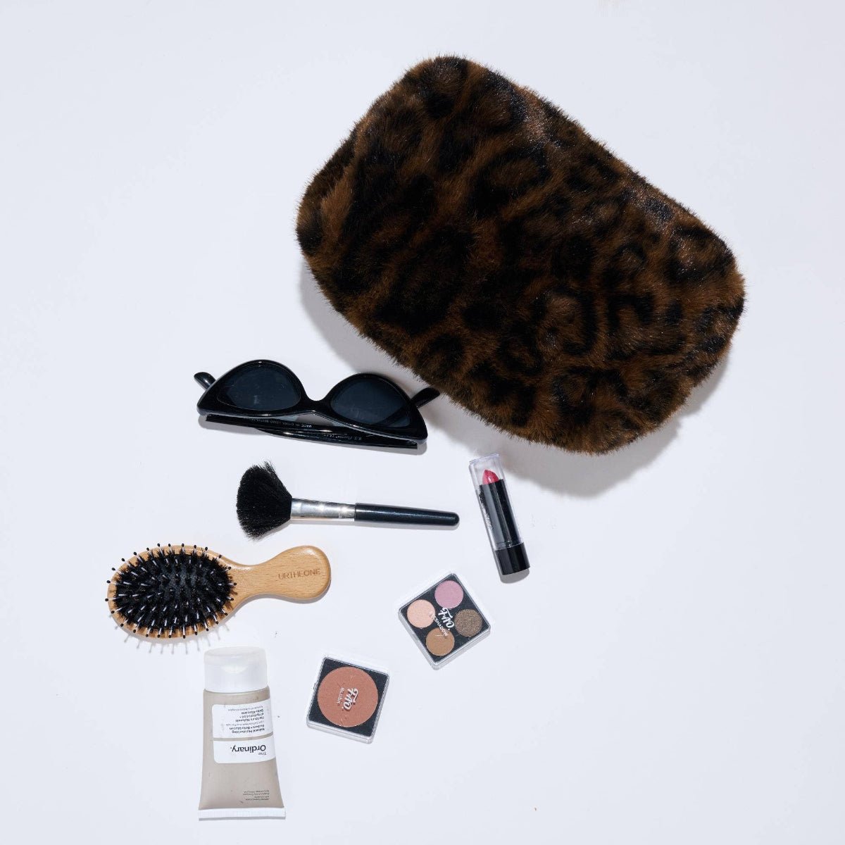 Leopard Luxe Cosmetic & Travel Organizer Pouch: Leopard - Twirls + Twigs