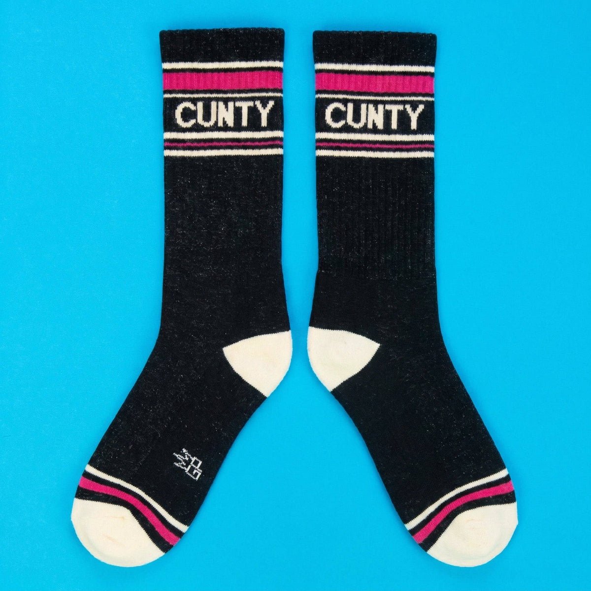 Cunty Gym Crew Socks - Twirls + Twigs