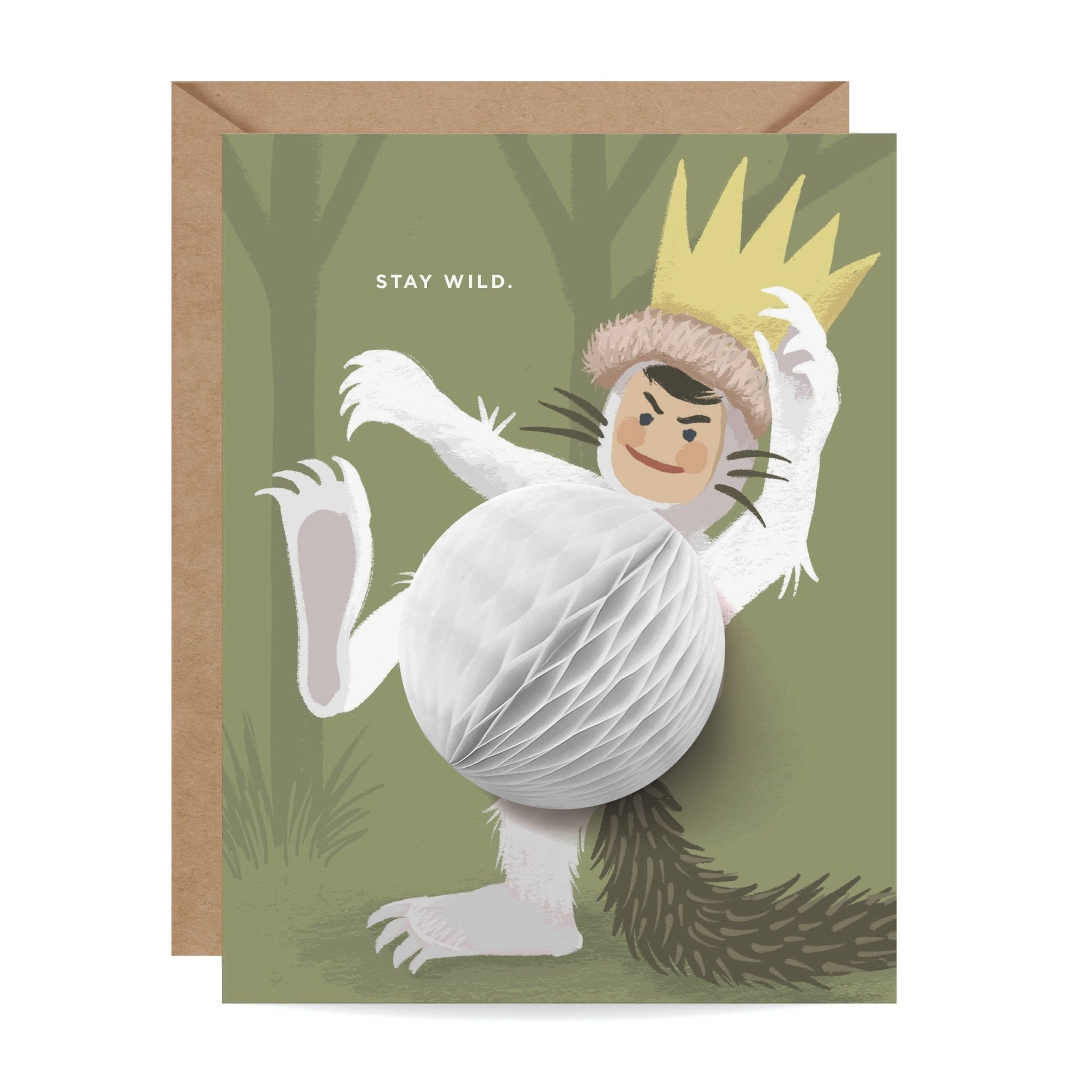 Pop-up Card - Stay Wild - Everyday - Twirls + Twigs