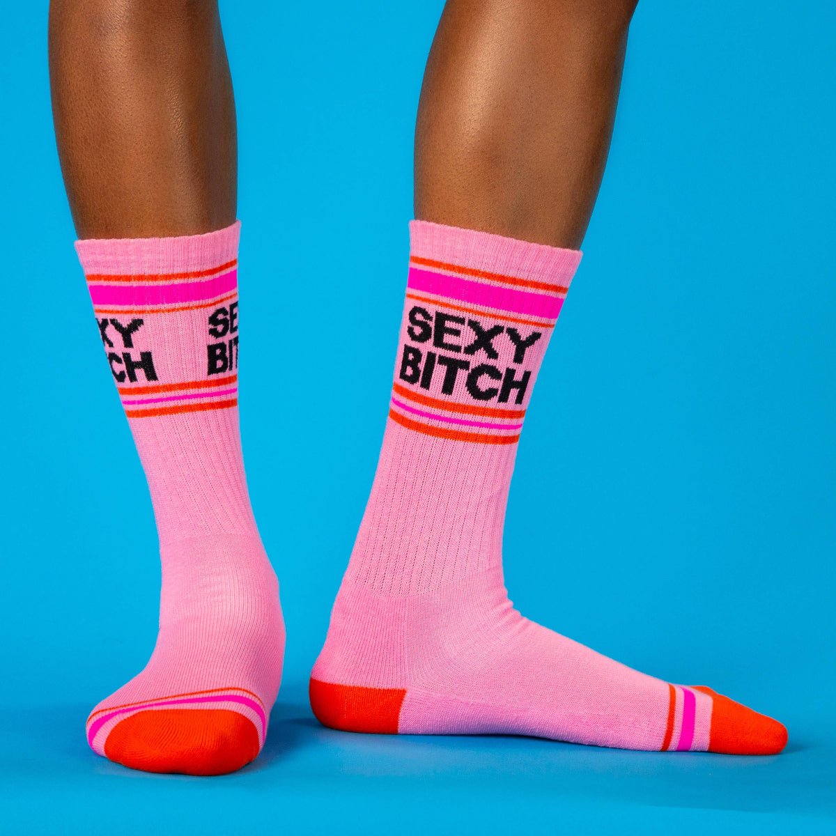 Sexy Bitch Gym Crew Socks - Twirls + Twigs
