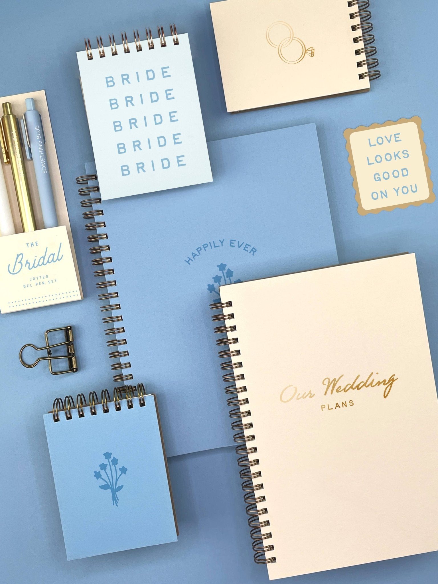 Bridal Jotter Gel Pen: Set of 3 - Twirls + Twigs