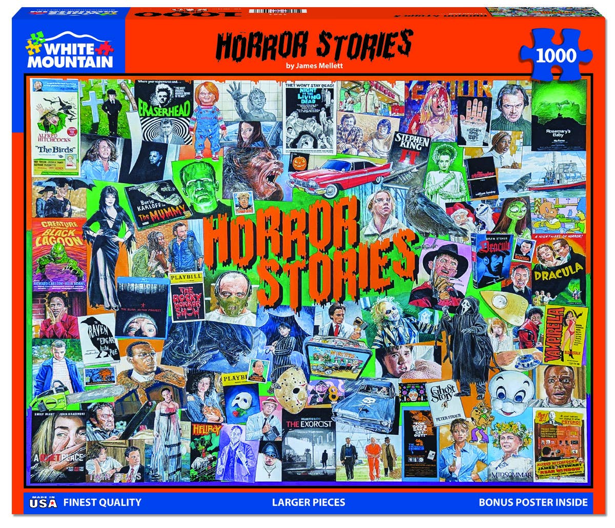 Horror Stories (1984pz) - 1000 Piece Jigsaw Puzzle - Twirls + Twigs
