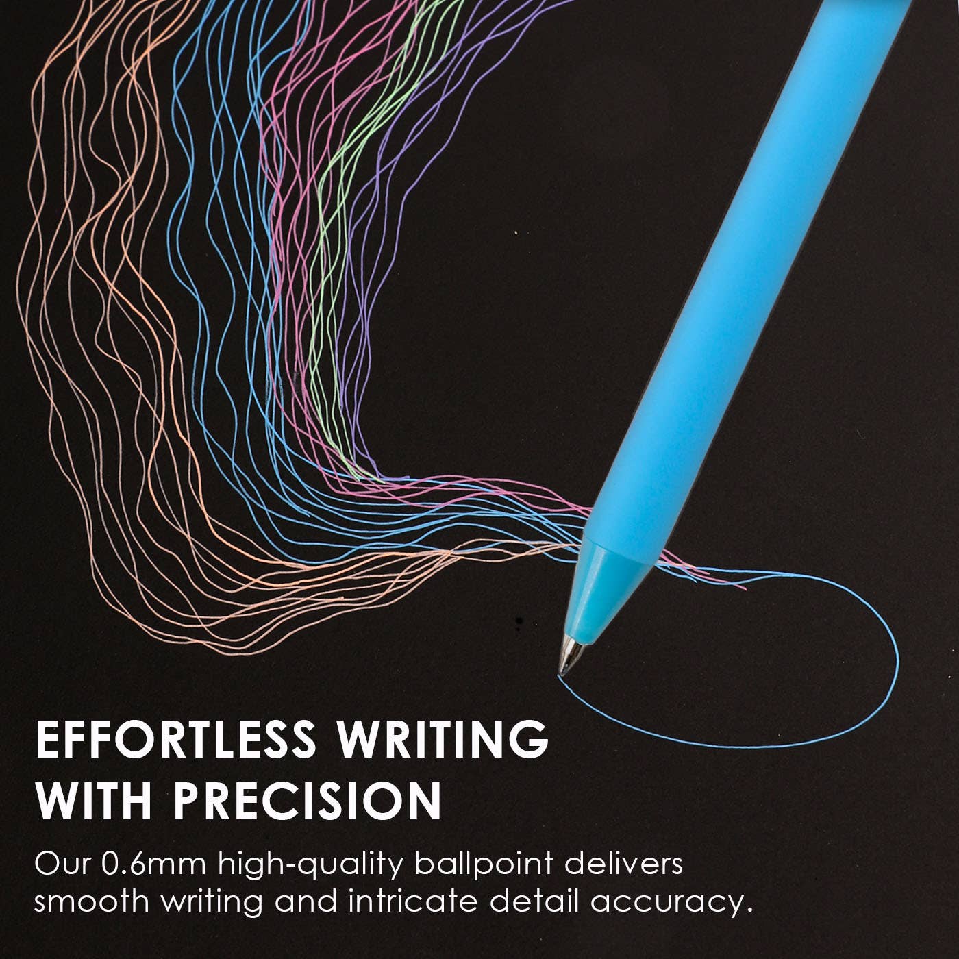 Retractable Colorflow Acrylic Gel Pen Set of 12 - Twirls + Twigs
