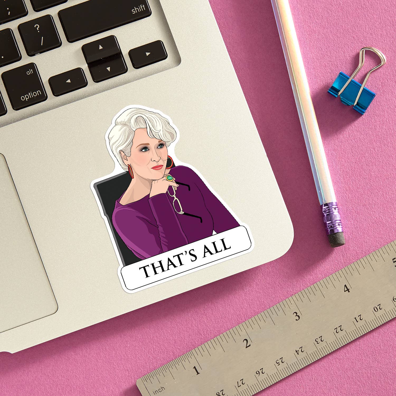 That's All Die Cut Sticker - Twirls + Twigs