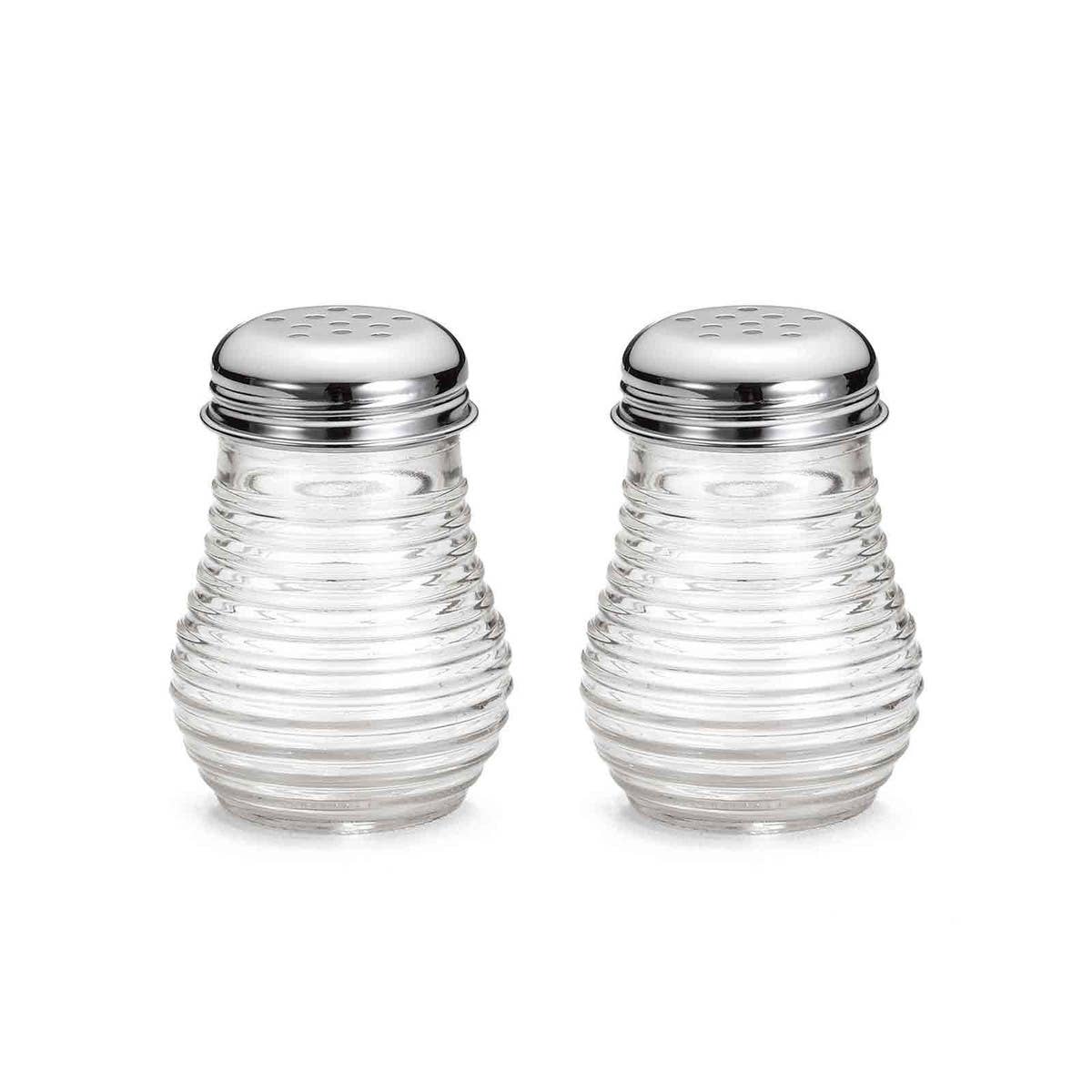 6 oz Beehive Glass Shakers, Set of 2 - Twirls + Twigs