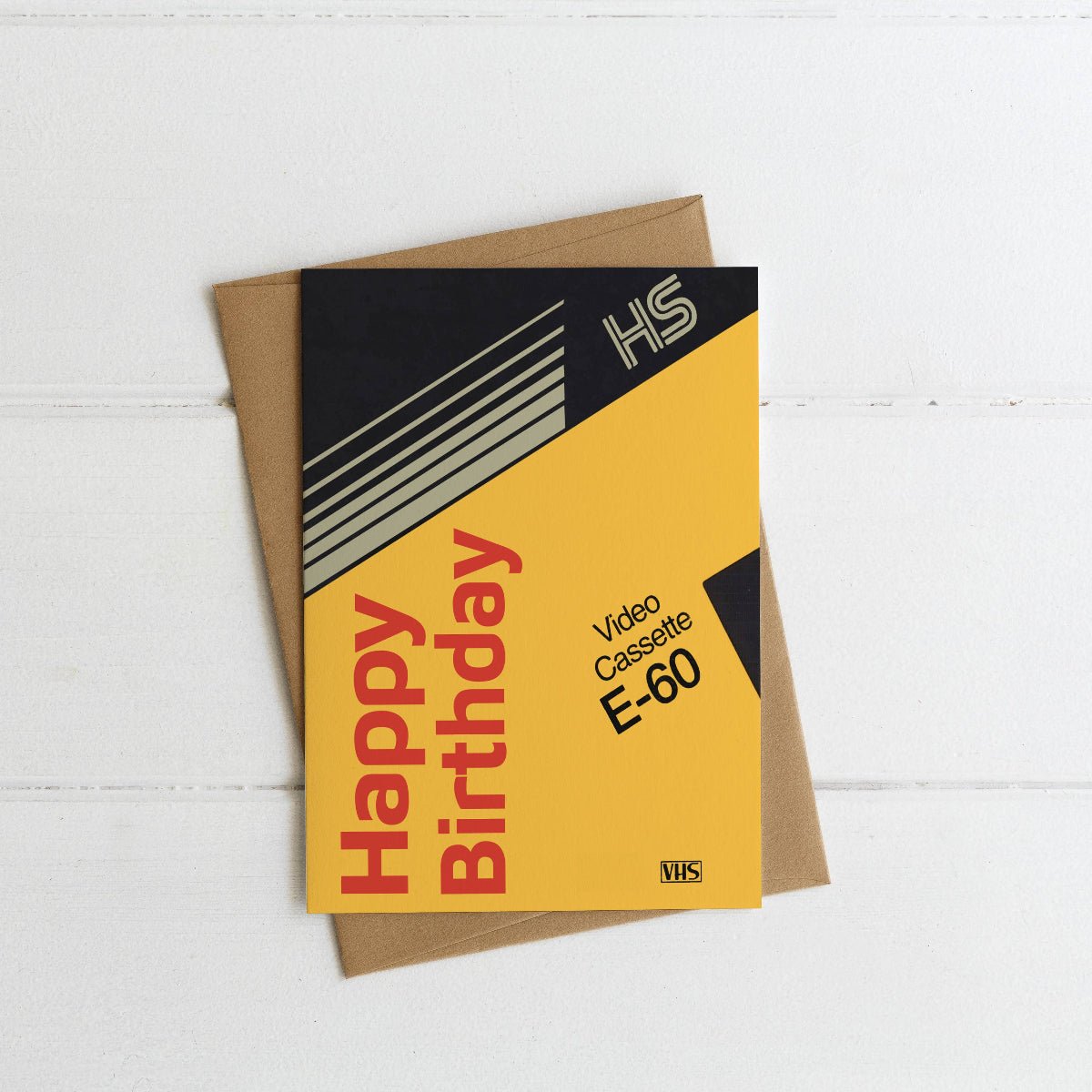 VHS Retro Kodak Inspired Happy Birthday Card - Twirls + Twigs