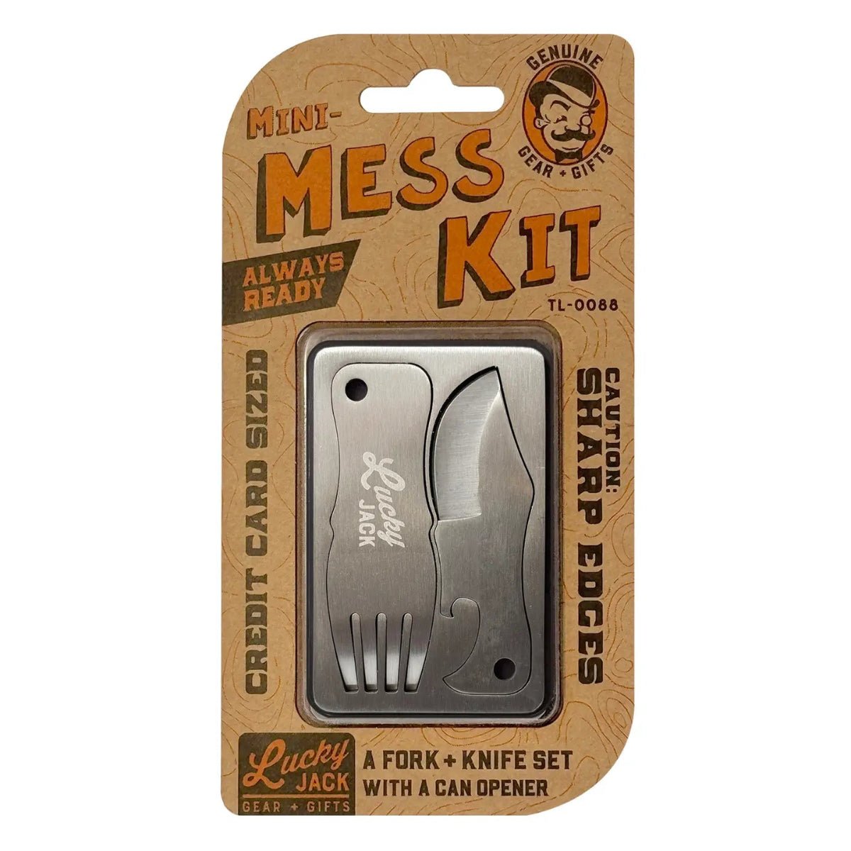 Mini Mess Kit Adventure Card – Compact Eating Tool - Twirls + Twigs