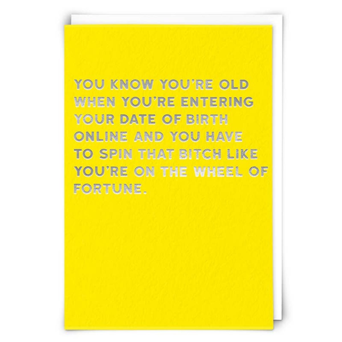 Wheel Of Fortune Humor Greeting Card - Twirls + Twigs