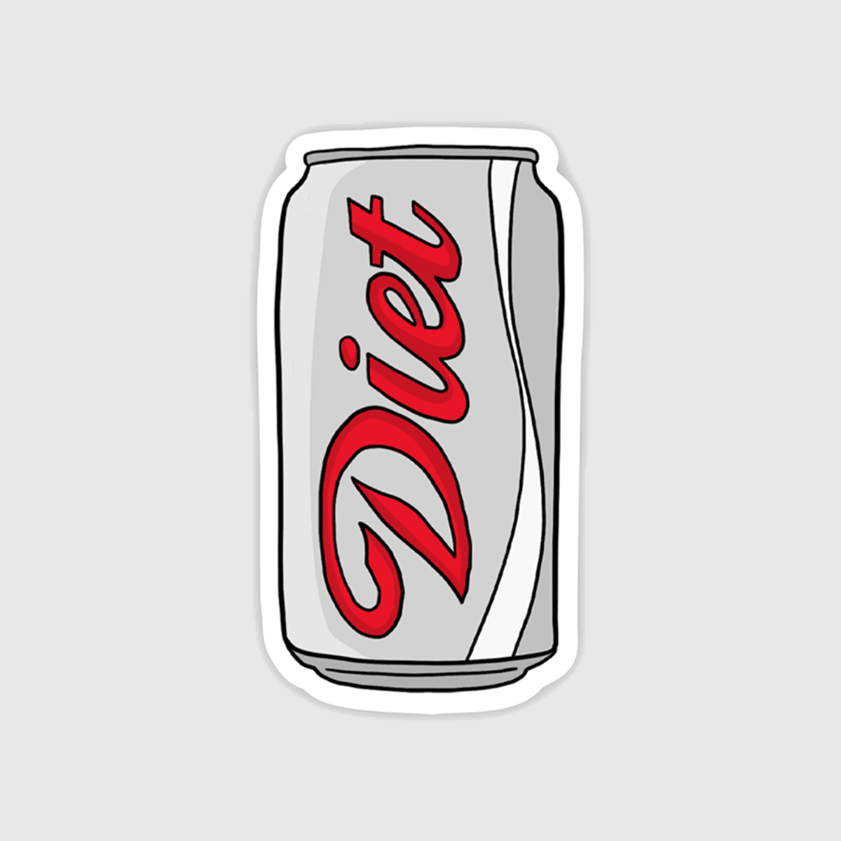 Diet Soda Can Sticker - Twirls + Twigs