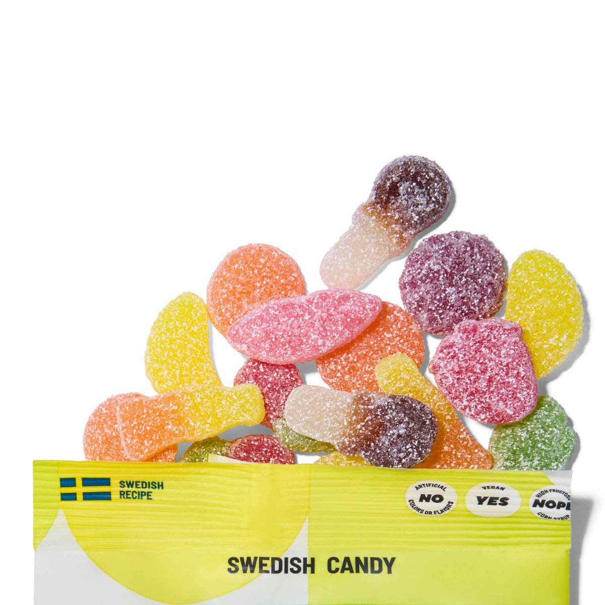 Sour Gummy Mix Swedish Candy Bag 2.8oz - Twirls + Twigs