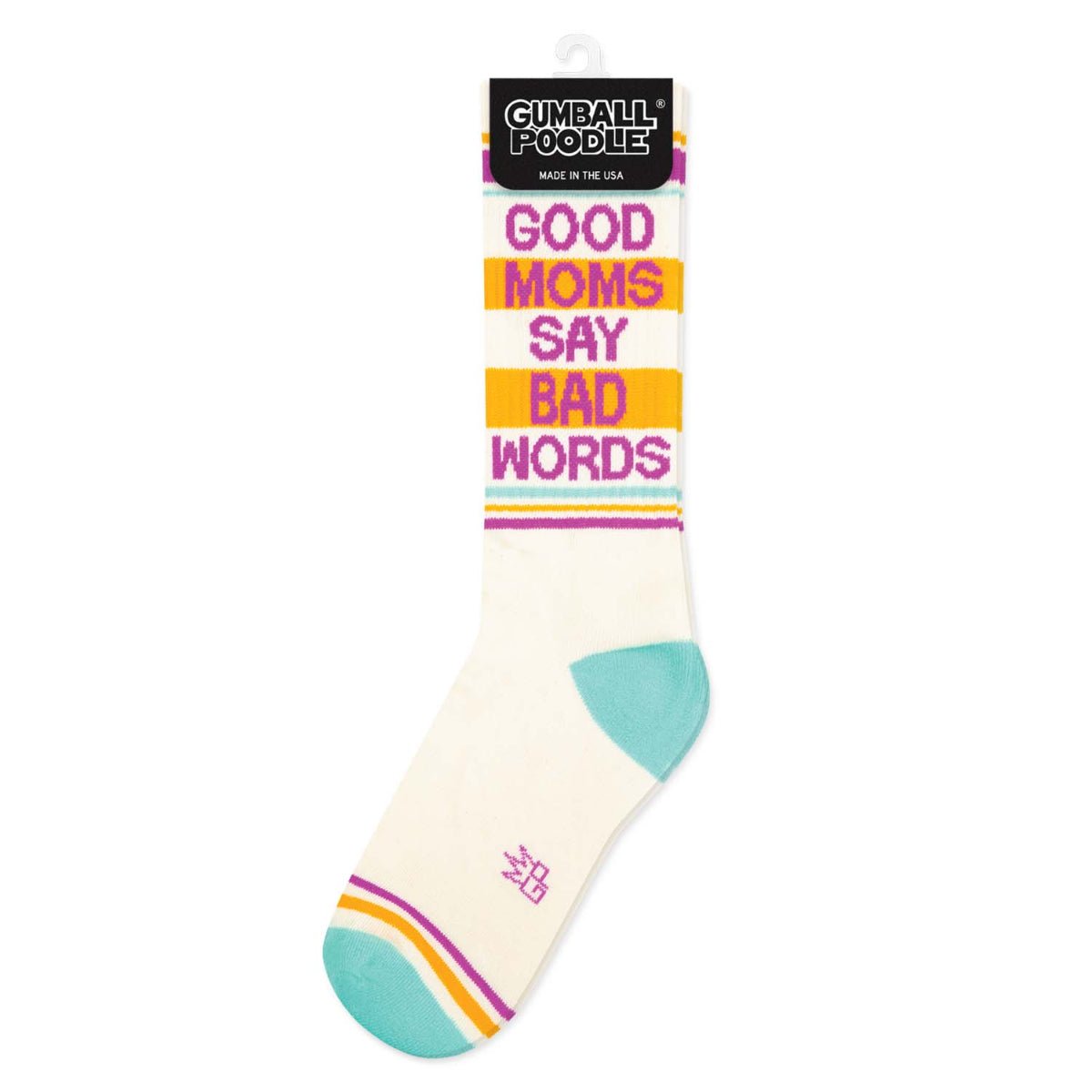 Good Moms Say Bad Words Gym Crew Socks - Twirls + Twigs
