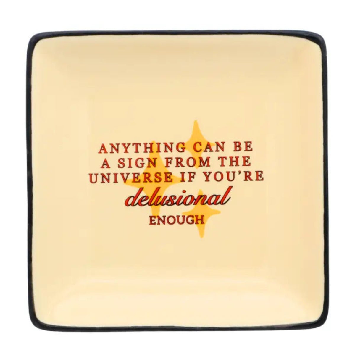 Square Trinket Tray Sign from the Universe - Twirls + Twigs