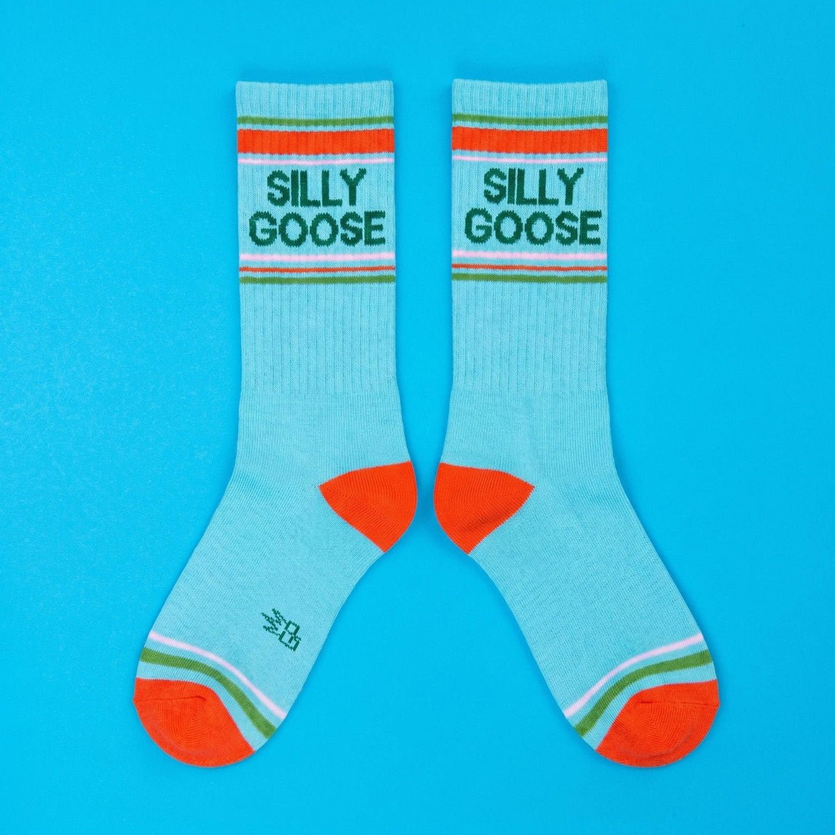 Silly Goose Gym Crew Socks - Twirls + Twigs