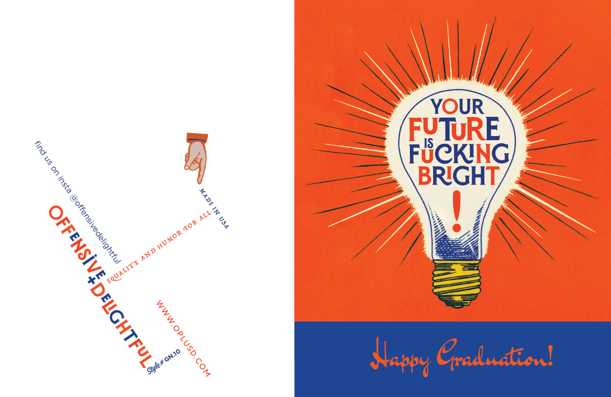 LIGHTBULB BRIGHT! Graduation Card - Twirls + Twigs
