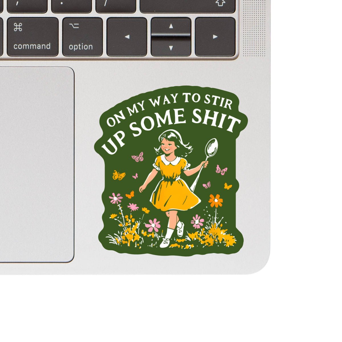 Funny Swear Flower Nature Shit Vinyl Sticker - Twirls + Twigs
