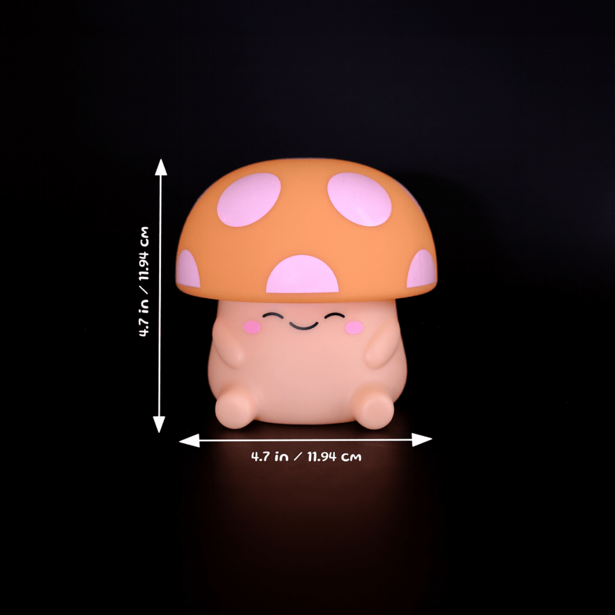 Mushi Ambient Mushroom Night Light - Squishy Silicone - Twirls + Twigs