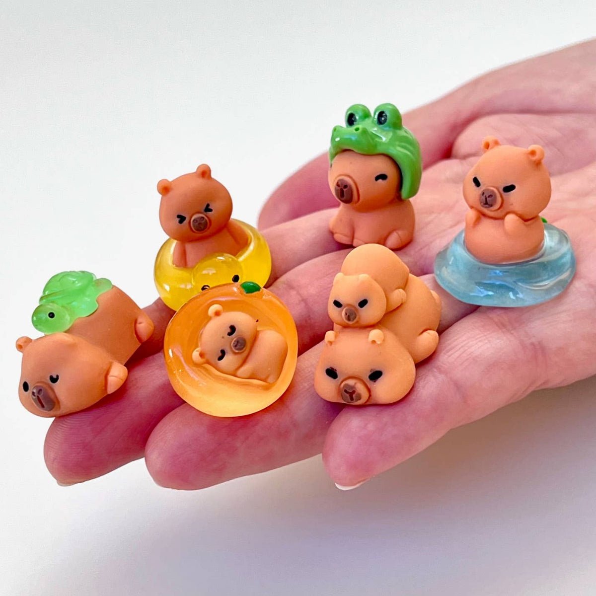 Cute Capybara Miniature Figurines - Twirls + Twigs