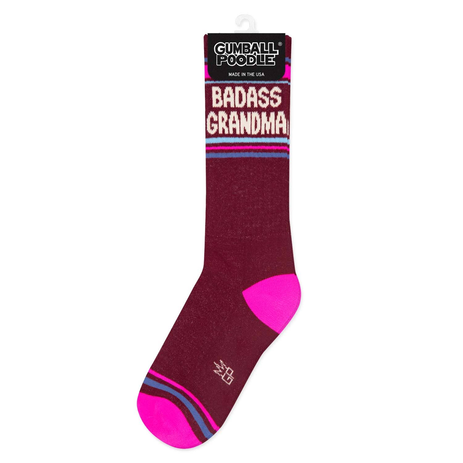 Badass Grandma Gym Crew Socks - Twirls + Twigs