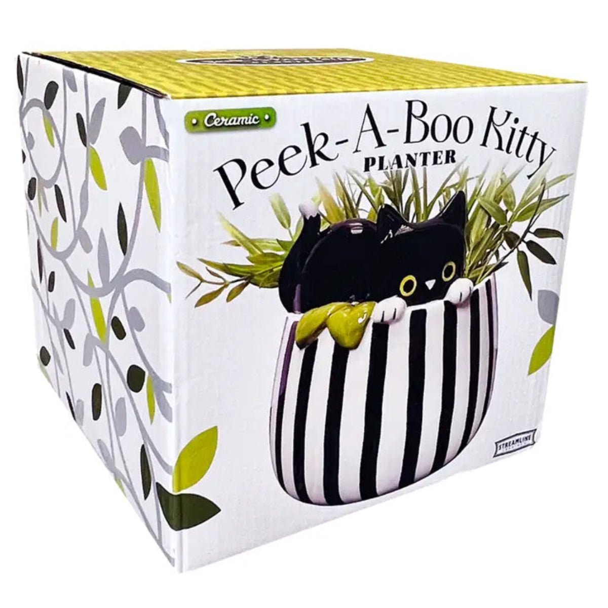 Peek-A-Boo Kitty Planter - Twirls + Twigs
