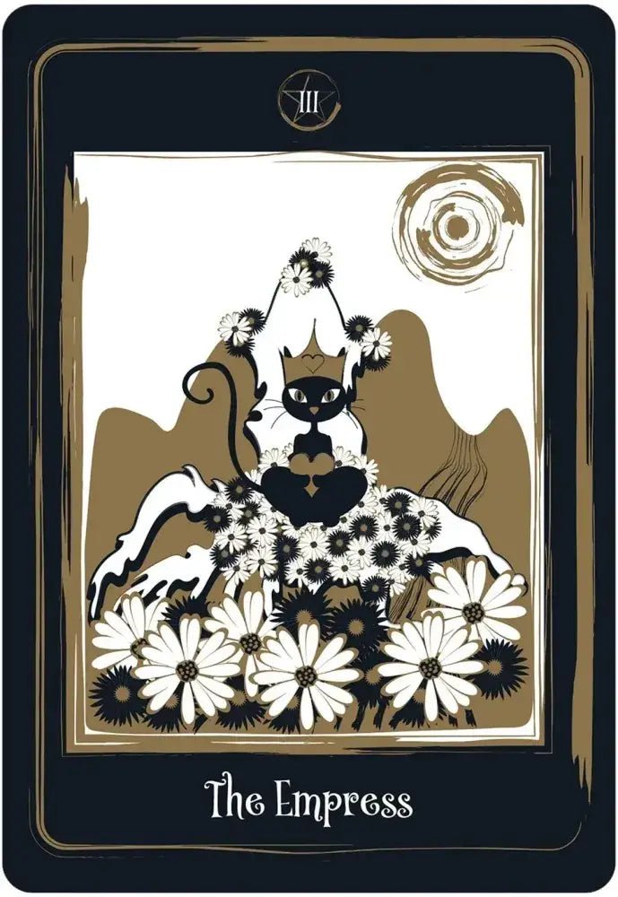 Golden Black Cat Tarot - Twirls + Twigs