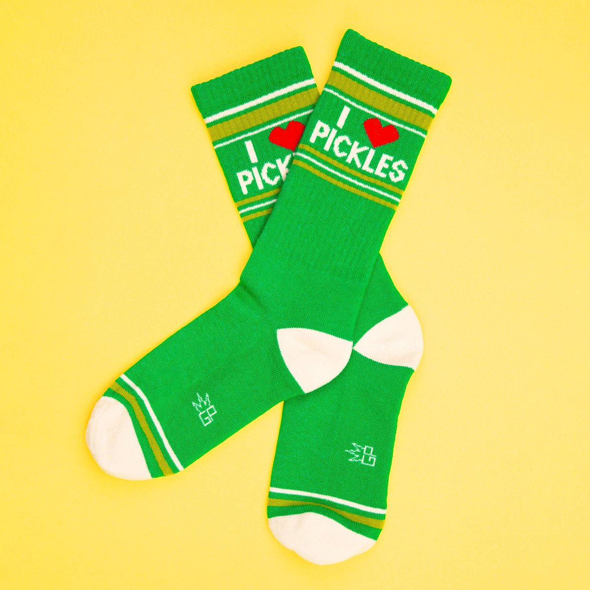 I Love Pickles Gym Crew Socks - Twirls + Twigs