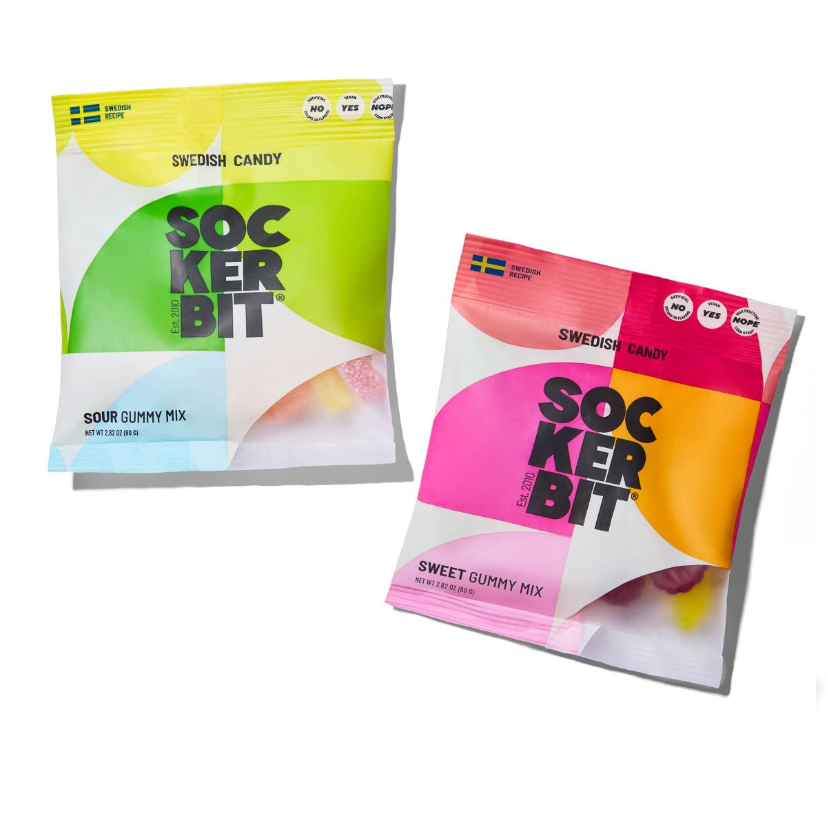 Sweet Gummy Mix Swedish Candy Bag 2.8oz - Twirls + Twigs