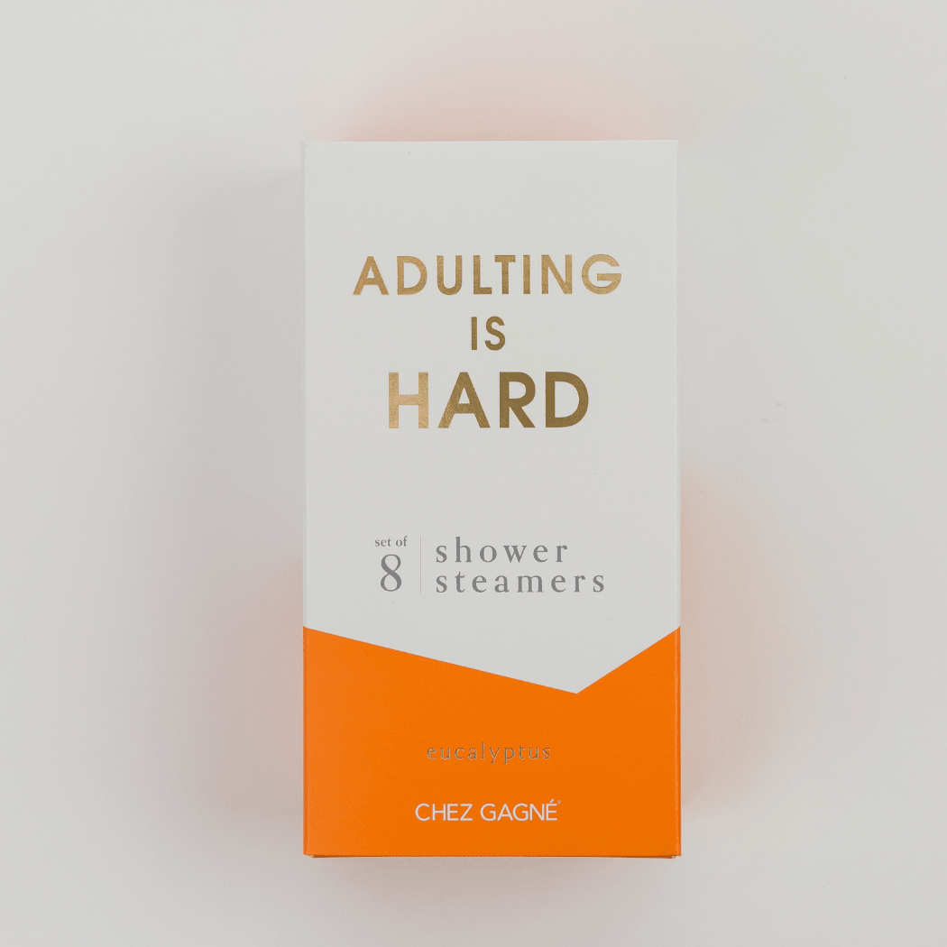Adulting is Hard - Aromatherapy Shower Steamers - Eucalyptus - Set of 8 - Twirls + Twigs