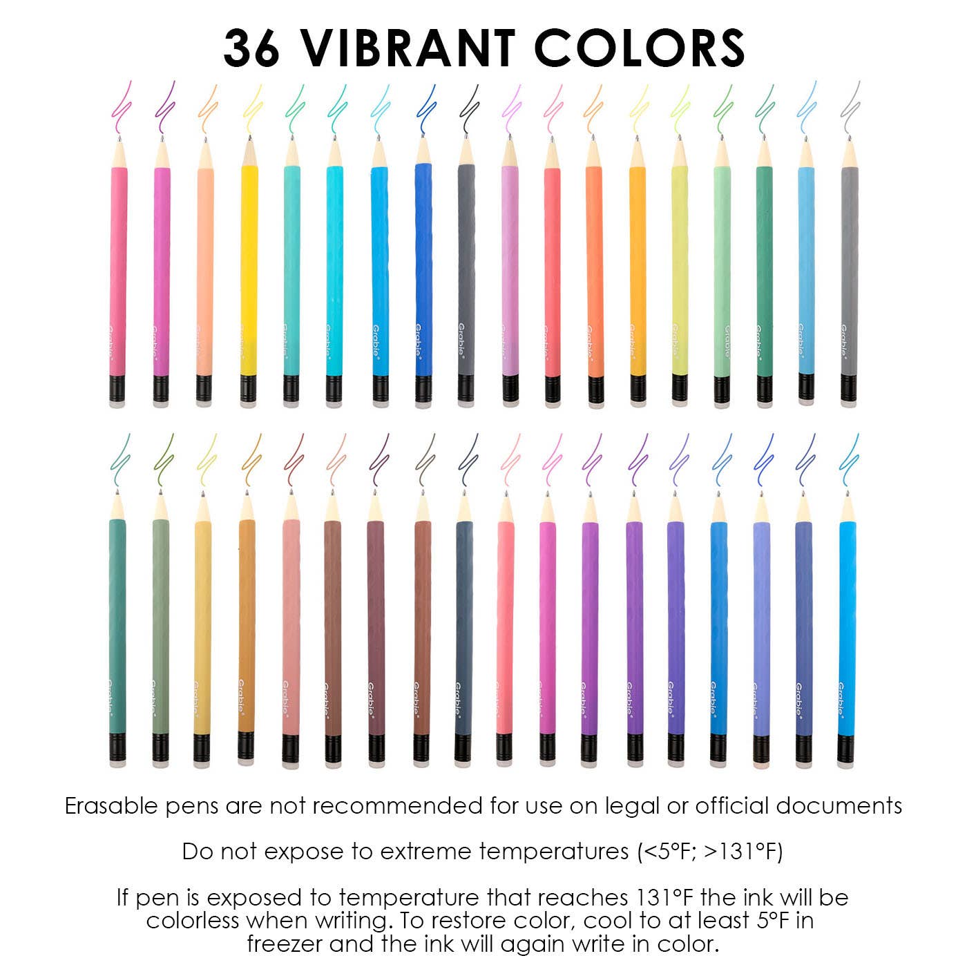 Medium Point Erasable Gel Pen Set: Whimsical Whirls of 9 - Twirls + Twigs