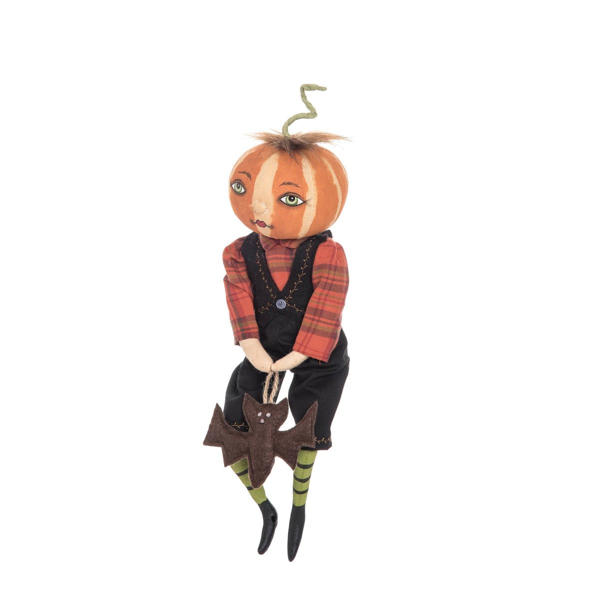 Nevin Pumpkin Gathered Traditions Art Doll - Twirls + Twigs