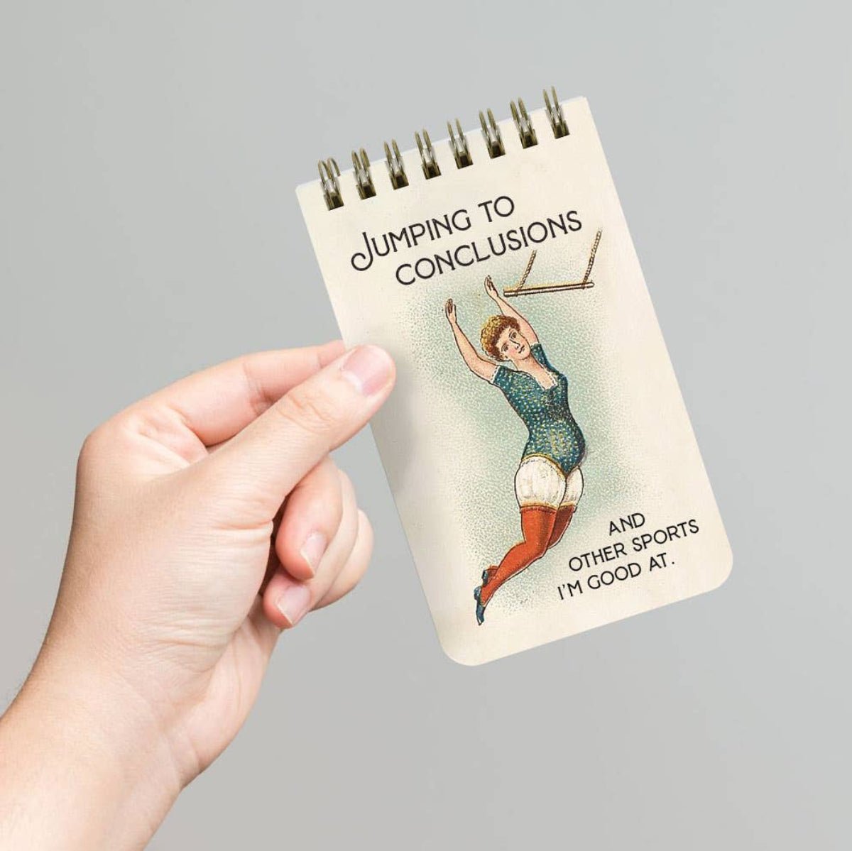 Jumping to Conclusion - 3x5 Spiral Memo Notepad - Twirls + Twigs