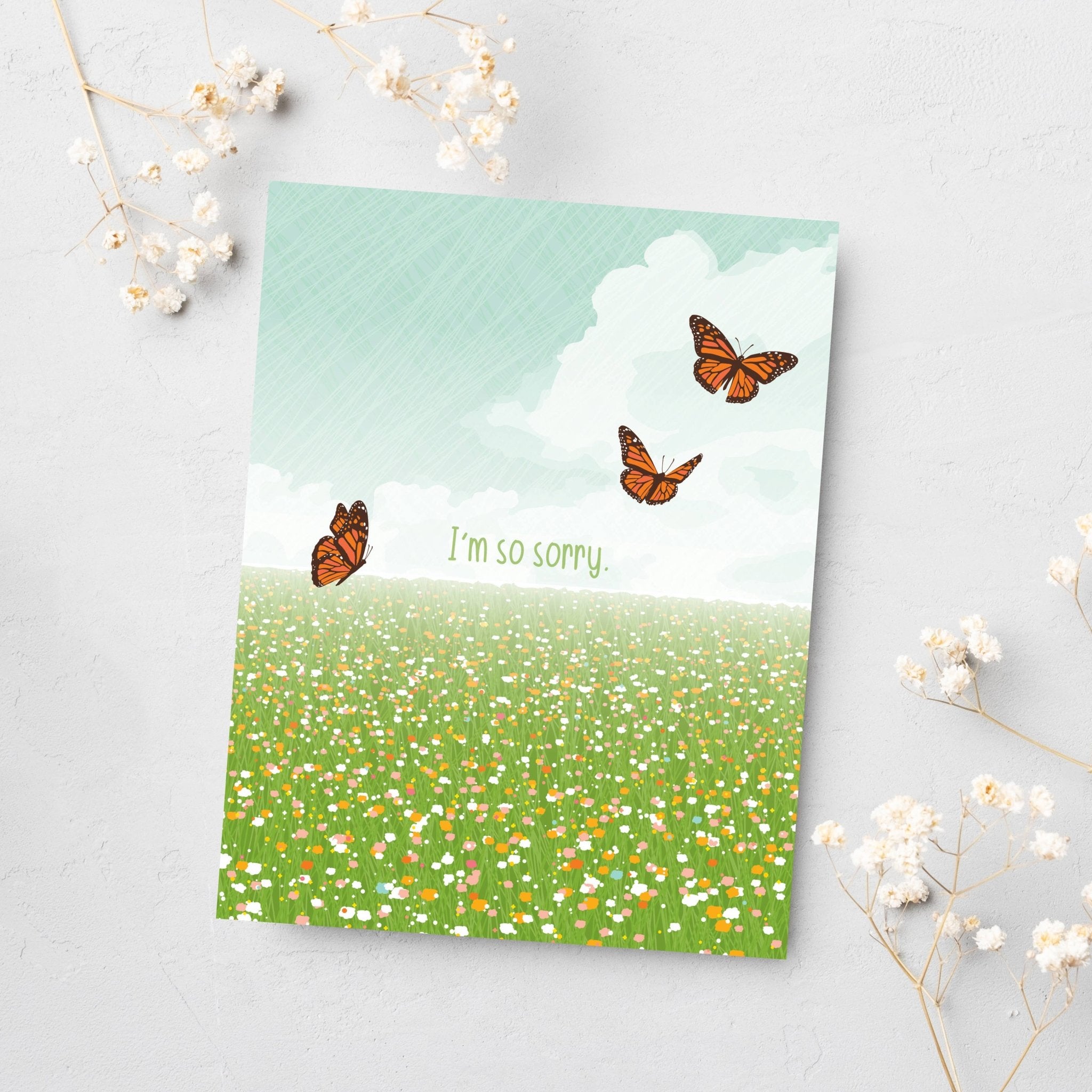 So Sorry Sympathy Card - Twirls + Twigs
