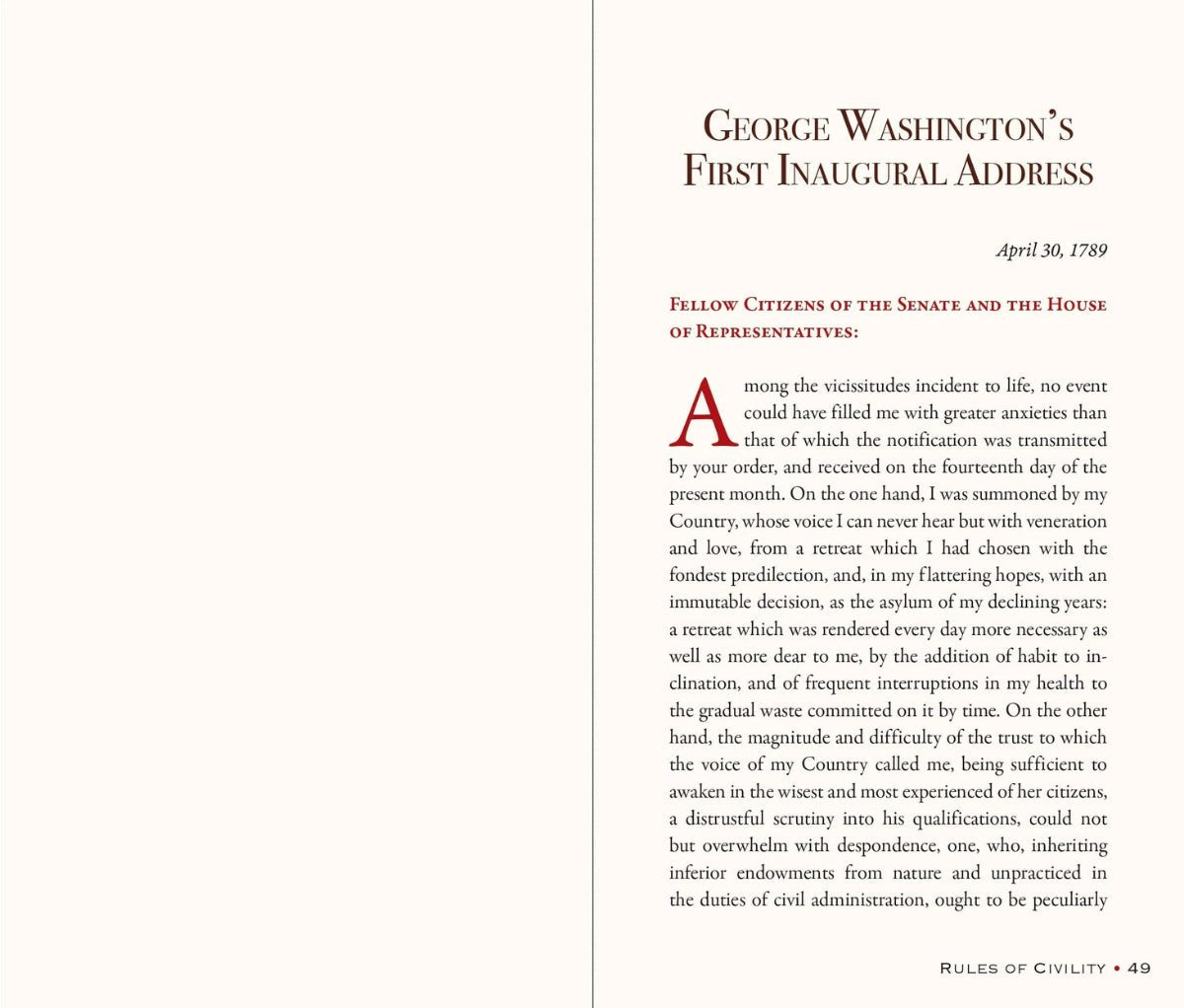 George Washington's Rules of Civility and Decent Behavior in Company and Conversation - Twirls + Twigs