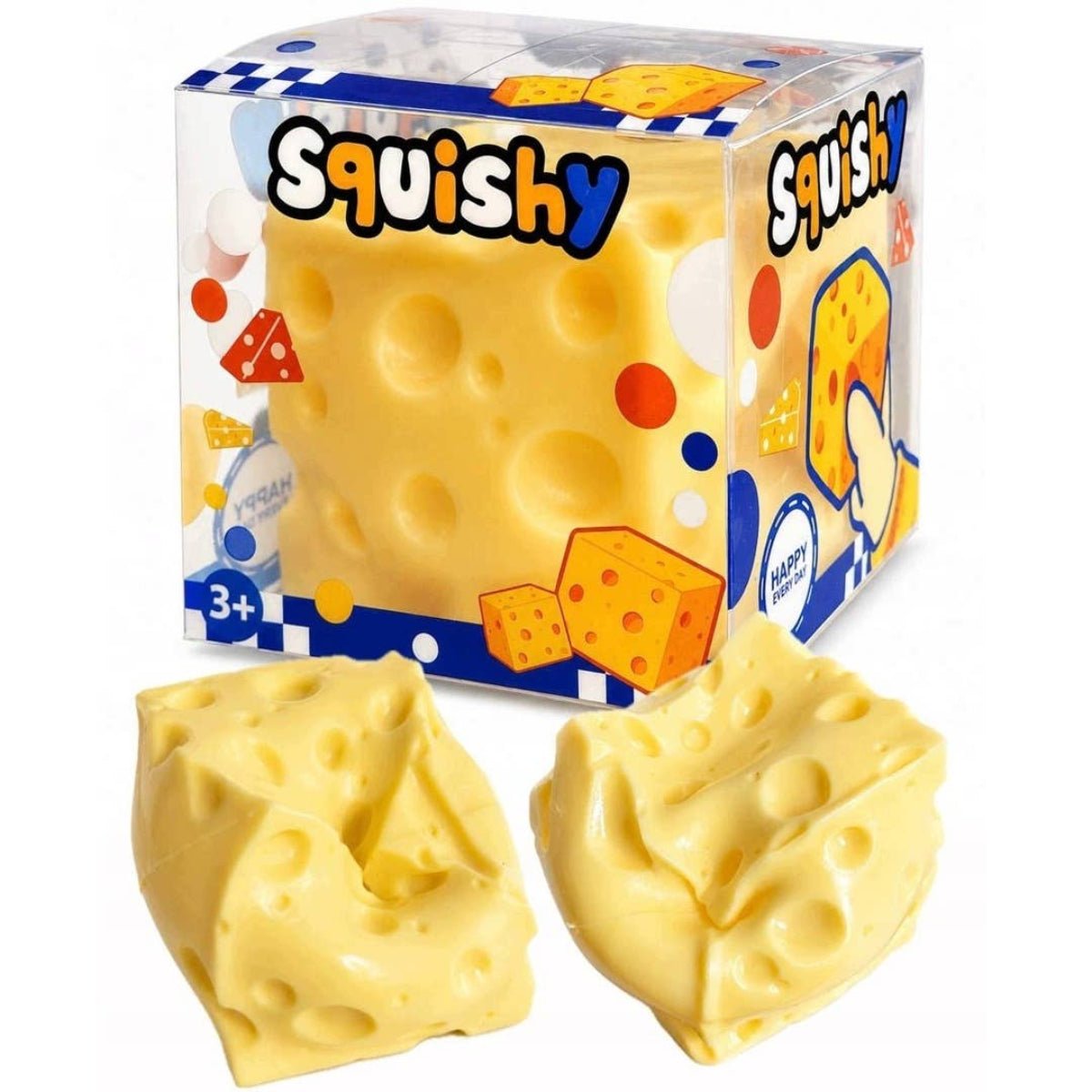 Vaseline Cheese Cube Squishy Toy – Coconut Oil Filled - Twirls + Twigs