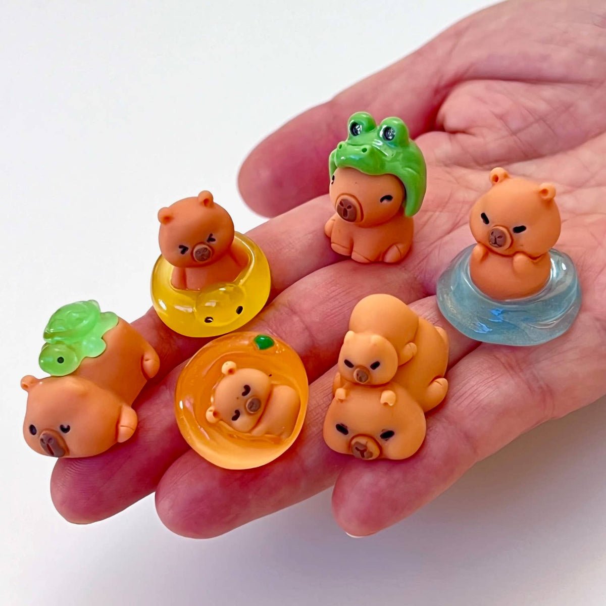 Cute Capybara Miniature Figurines - Twirls + Twigs