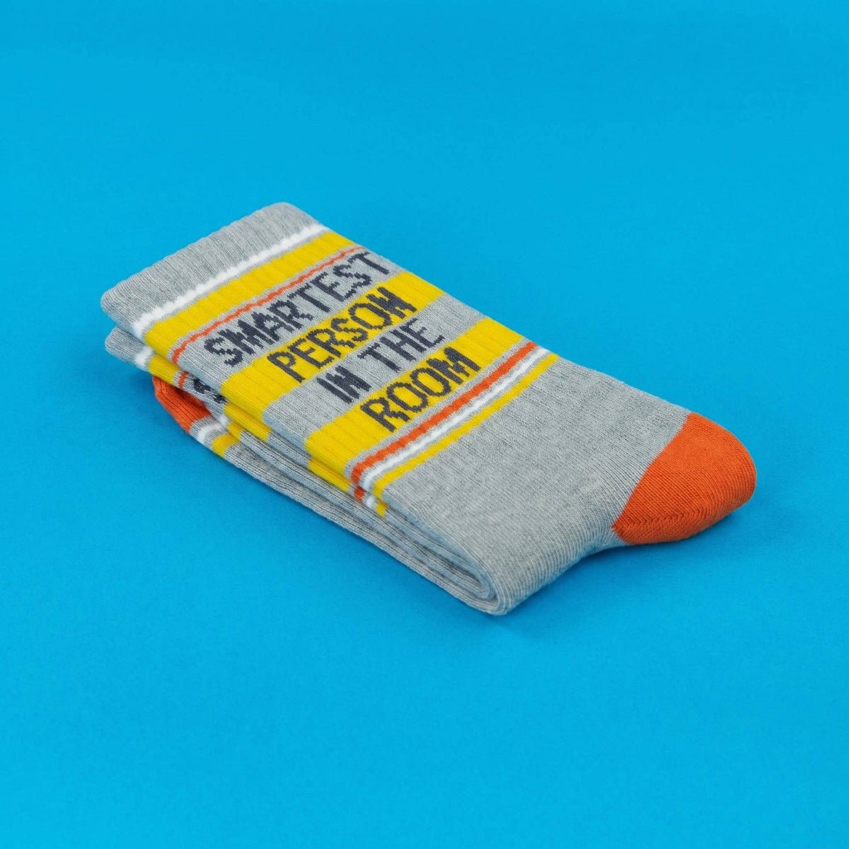 Smartest Person In The Room Gym Crew Socks - Twirls + Twigs