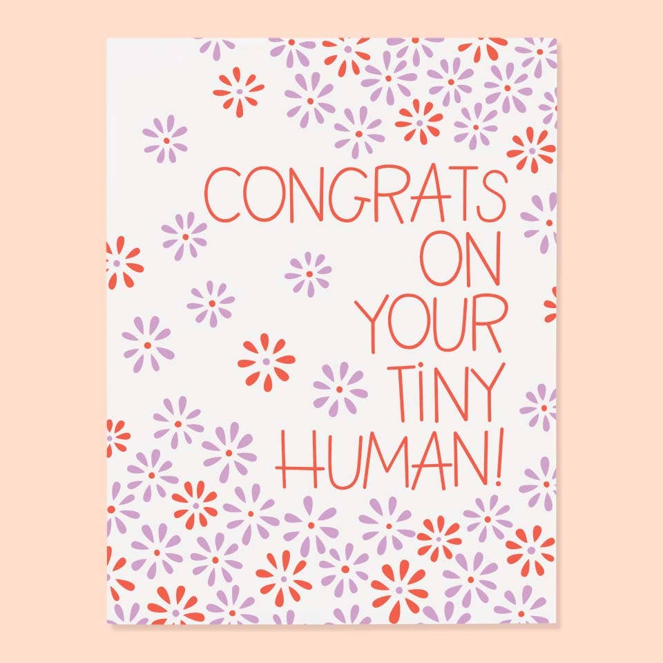 Tiny Human Card - Twirls + Twigs