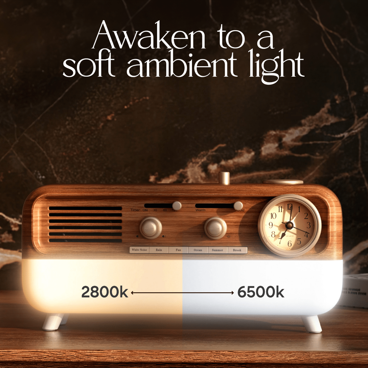 Sleep Machine Alarm Clock with Bluetooth Speaker: Default Title - Twirls + Twigs