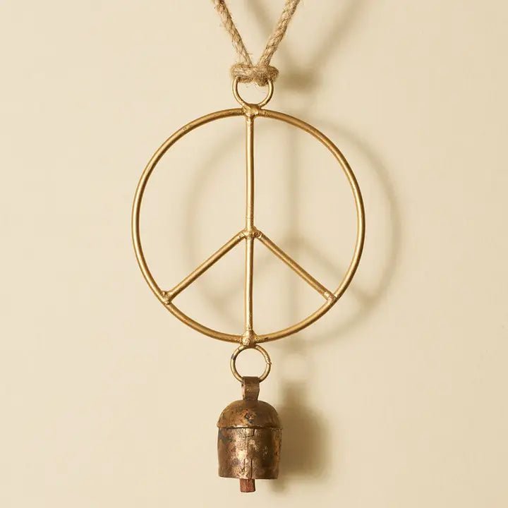 Air Element Peace Bell Wind Chime - Fair Trade Garden - Twirls + Twigs