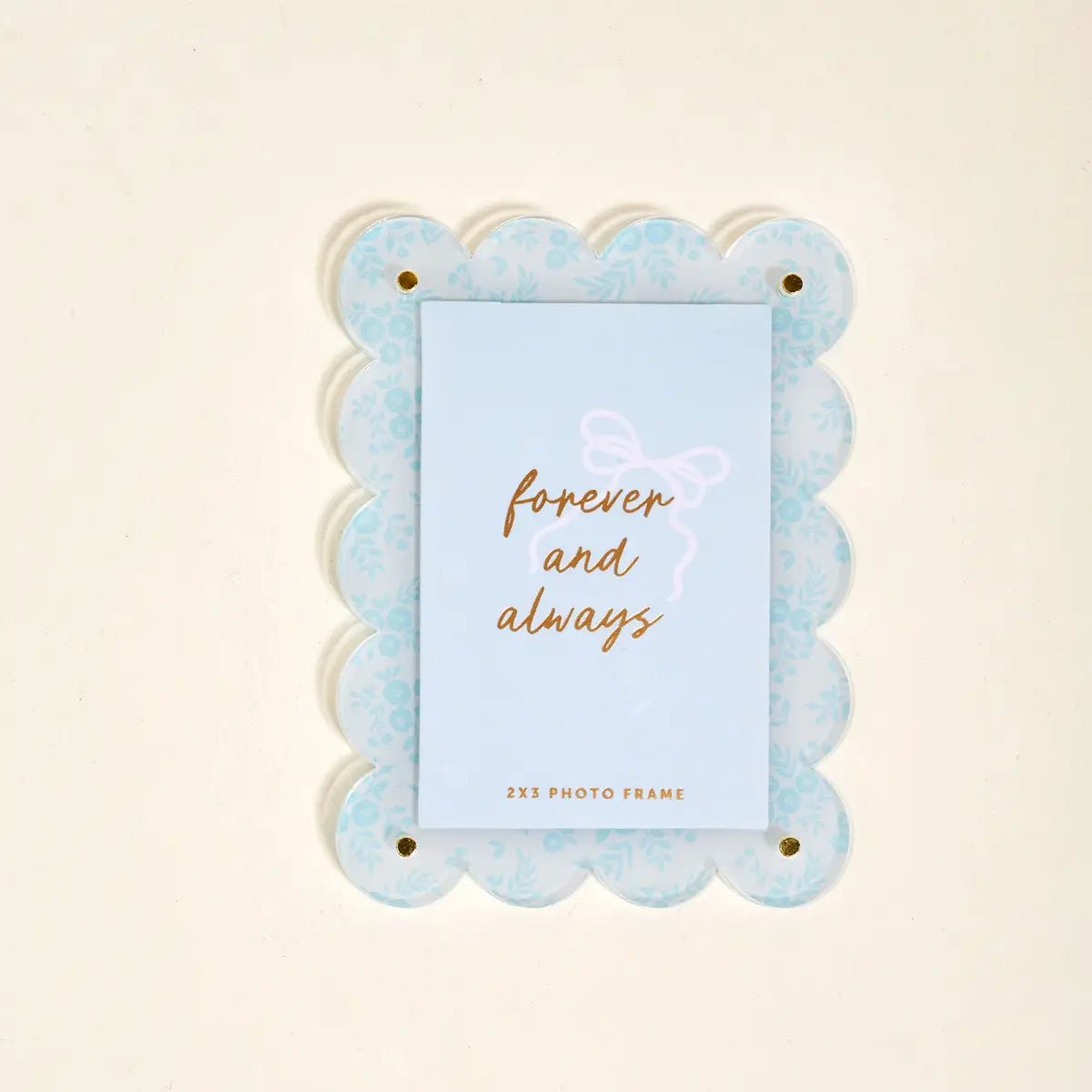 Mini Acrylic Picture Frame Magnet–Something Blue - Twirls + Twigs