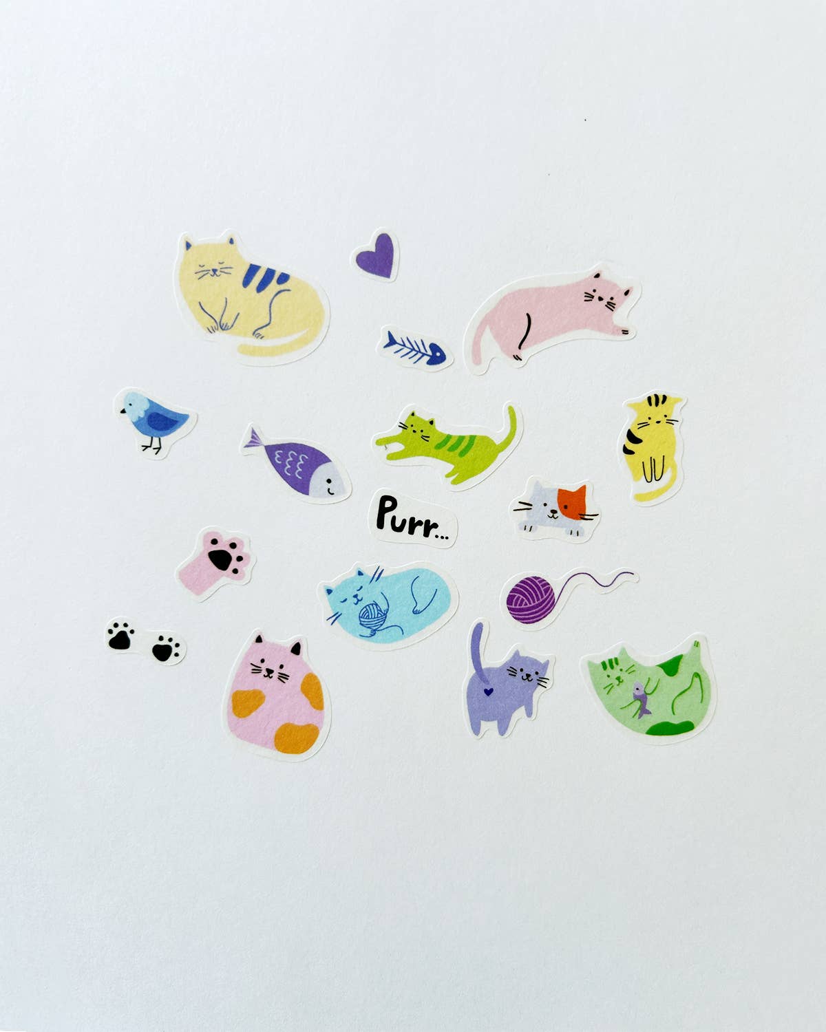 Cats Jumble Washi Stickers - Twirls + Twigs