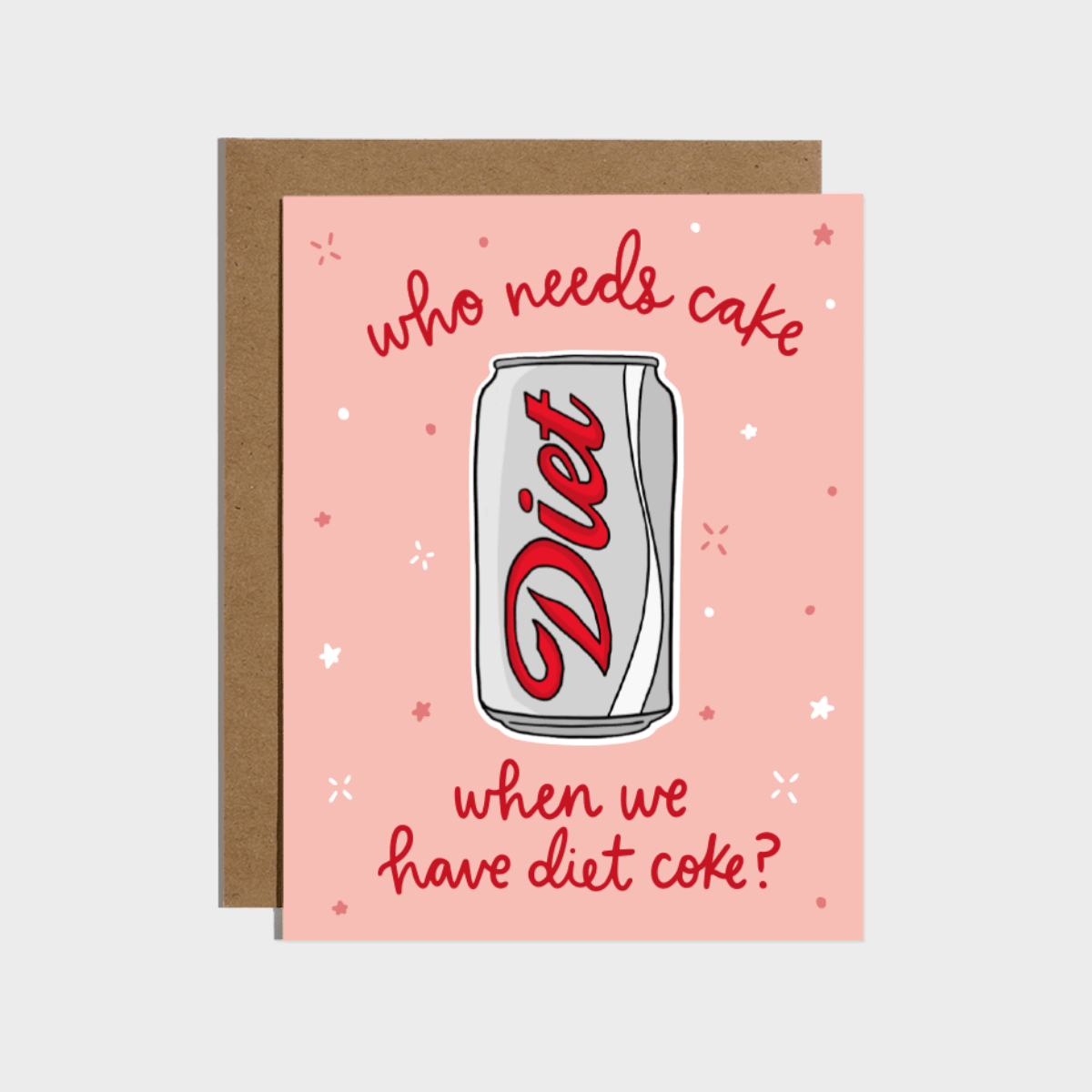 Diet Soda Sticker Card - Twirls + Twigs