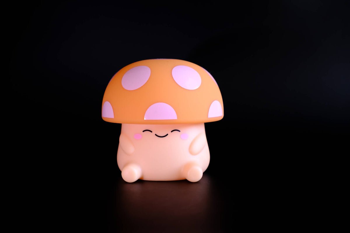 Mushi Ambient Mushroom Night Light - Squishy Silicone - Twirls + Twigs